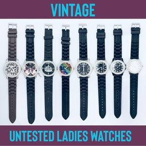 8 Used Untested Assorted Ladies Watch Lot / Bundle